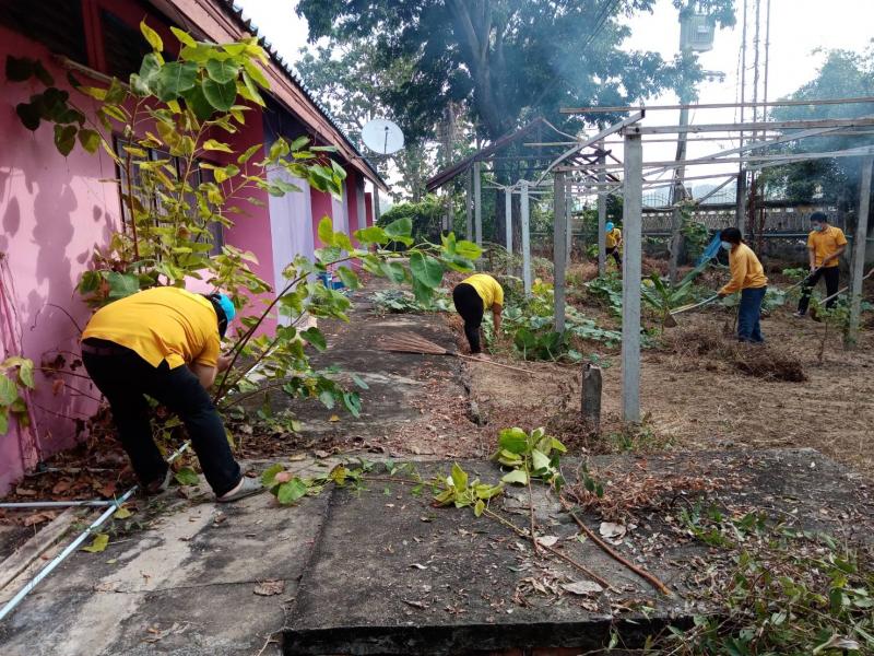 7. กิจกรรม จิตอาสาบำเพ็ญประโยชน์ ห้องสมุดประชาชนอำเภอคลองขลุง 