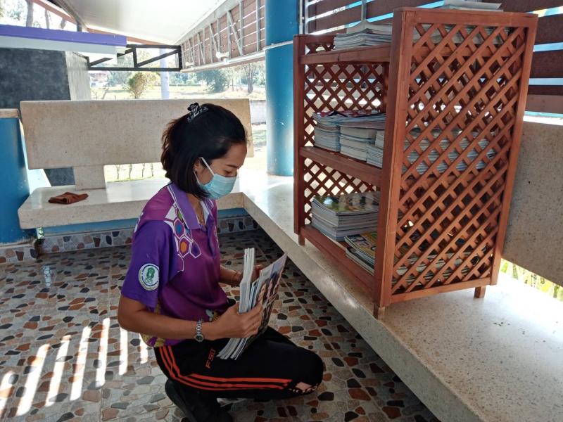 4. วันที่ 19 มกราคม 2565 กิจกรรมส่งเสริมการอ่าน หมุนเวียนสื่อบ้านหนังสือชุมชน