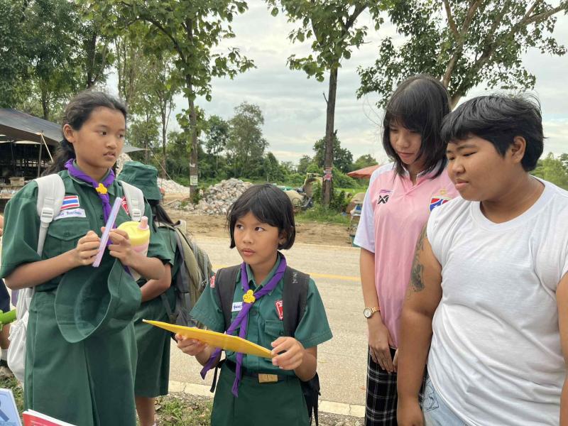 5. วันที่ 19 พฤศจิกายน 2568 กิจกรรมส่งเสริมการอ่านห้องสมุดเคลื่อนที่สำหรับชาวตลาด ตำบลแม่ลาด