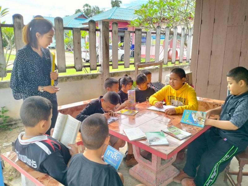 6. วันที่ 21 พฤศจิกายน 2568 กิจกรรมหมุนเวียนสื่อบ้านหนังสือชุมชนบ้านวังบัว