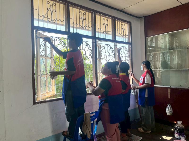 6. วันที่ 5 กุมภาพันธ์ 2569 โครงการจิตอาสายุวกาชาดบำเพ็ญประโยชน์ พัฒนาห้องสมุด ประจำปี พ.ศ.2569