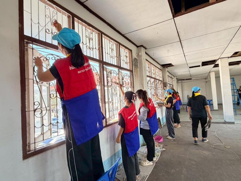 9. วันที่ 5 กุมภาพันธ์ 2569 โครงการจิตอาสายุวกาชาดบำเพ็ญประโยชน์ พัฒนาห้องสมุด ประจำปี พ.ศ.2569