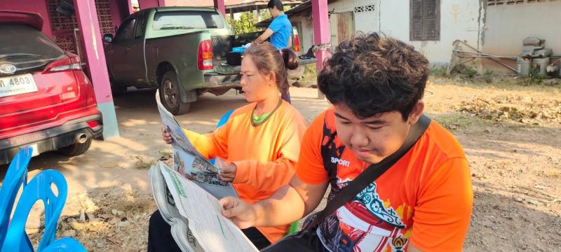 2. กิจกรรมส่งเสริมการอ่านและการเรียนรู้ (บ้านหนังสือชุมชน) หมู่ 6 บ้านใหม่พัฒนา ตำบล เพชรชมภู 