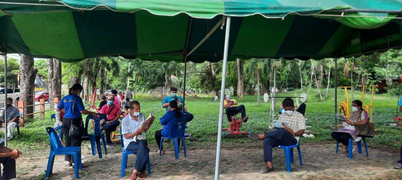 1. กิจกรรมส่งเสริมการอ่านห้องสมุดเคลื่อนที่ ณ สวนเฉลิมพระเกียรติ 