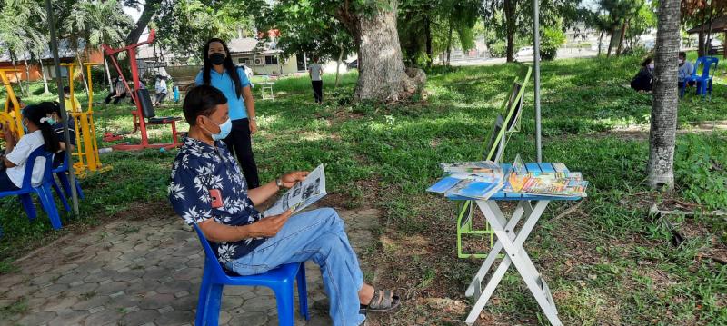 14. กิจกรรมส่งเสริมการอ่านห้องสมุดเคลื่อนที่ ณ สวนเฉลิมพระเกียรติ