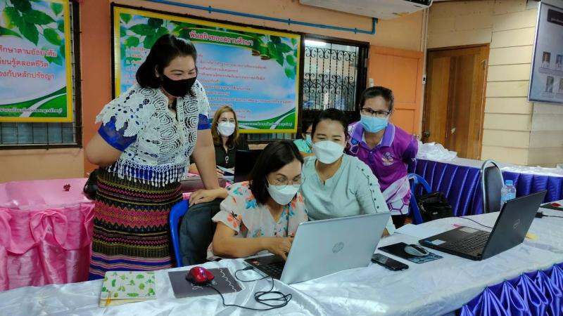 5. กศน.อำเภอขาณุฯ สุดเจ๋ง อบรมระบบออนไลน์ผ่านโปรแกรม Microsoft Team ทั้ง 3  รุ่น