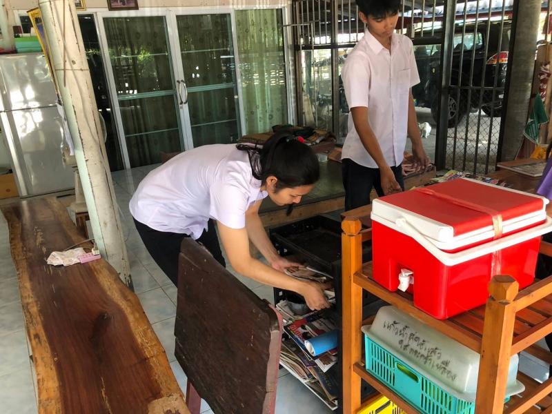 4. อาสาสมัคร ศกร.ตำบลวังชะพลู ทำความดีพัฒนาบ้านหนังสือชุมชนบ้านตะแบกงาม