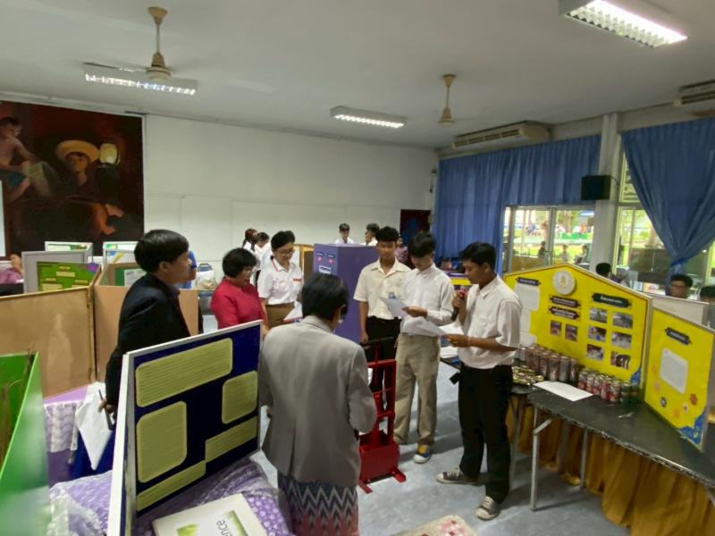 7. เข้าร่วมกิจกรรมการประกวดโครงงานวิทยาศาสตร์ ด้านสิ่งแวดล้อม ประเภทนวัตกรรมจากขยะ และประเภทนวัตกรรมการจัดการขยะ สำหรับนักศึกษา สกร.ระดับพื้นที่ภาคเหนือตอนล่าง ประจำปีงบประมาณ 2568 