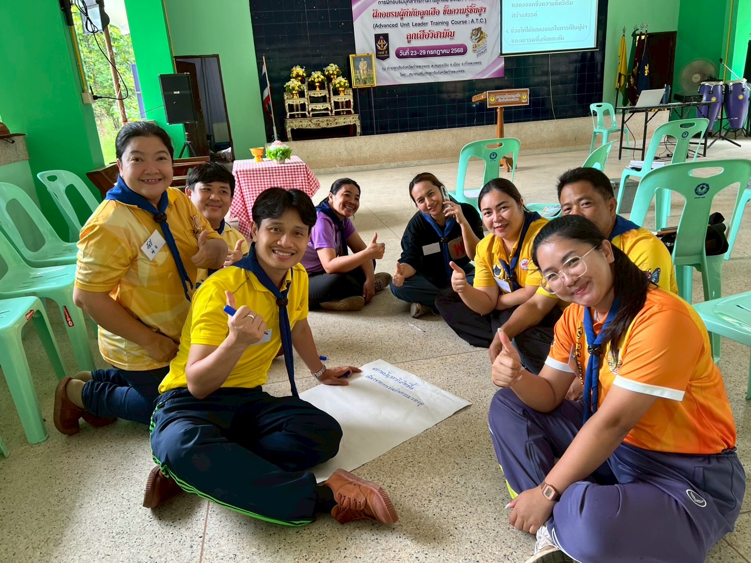 เข้าร่วมการฝึกอบรมบุคลากรทางการลูกเสือ ระดับที่ 1 ขั้นที่ 4  ขั้นความรู้สูงสุด ลูกเสือวิสามัญ