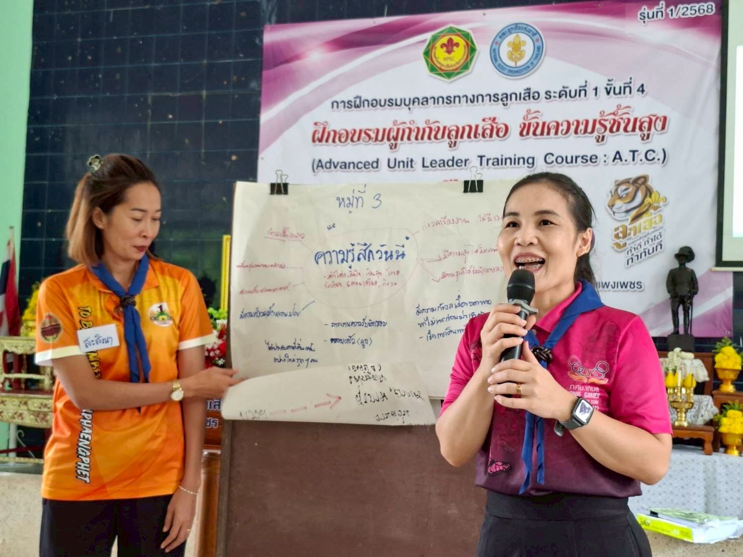 เข้าร่วมการฝึกอบรมบุคลากรทางการลูกเสือ ระดับที่ 1 ขั้นที่ 4  ขั้นความรู้สูงสุด ลูกเสือวิสามัญ
