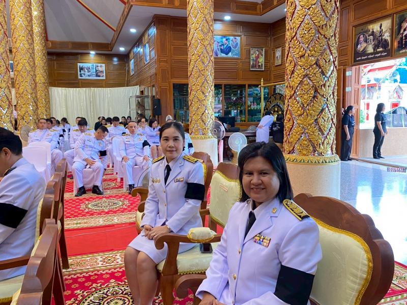 5. เข้าร่วมในพิธีบำเพ็ญกุศลทักษิณานุประทานอุทิศถวายพระราชกุศล เมื่อเสด็จสวรรคตครบสัตตมวาร (15 วัน) 