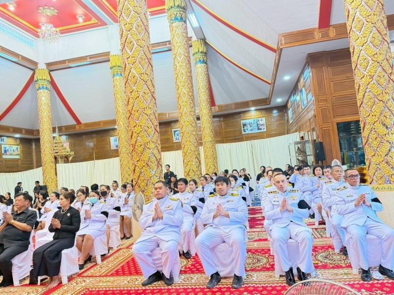 9. เข้าร่วมในพิธีบำเพ็ญกุศลทักษิณานุประทานอุทิศถวายพระราชกุศล เมื่อเสด็จสวรรคตครบสัตตมวาร (15 วัน) 