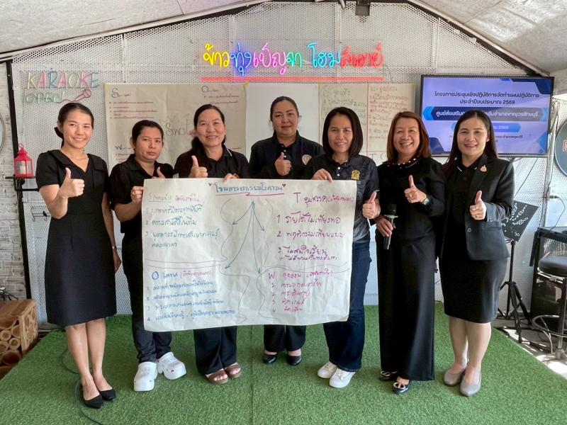 13. เข้าร่วมโครงการประชุมเชิงปฏิบัติการจัดทำแผนปฏิบัติการ  ประจำปีงบประมาณ 2569 