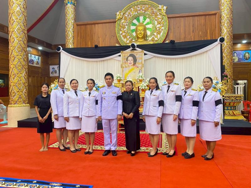 9. เข้าร่วมพิธีบำเพ็ญกุศลทักษิณานุประทานอุทิศถวายพระราชกุศล เมื่อเสด็จสวรรคตครบสตมวาร (100 วัน)