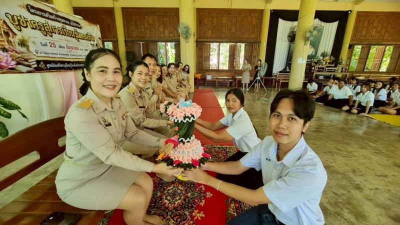 22. โครงการพัฒนาผู้เรียน เสริมสร้างคุณธรรม จริยธรรม บูชาครูสู่การเรียนรู้ตลอดชีวิต 