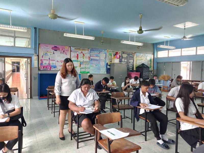 12. ดำเนินการสอบวัดผลสัมฤทธิ์ปลายภาคเรียนที่ 1 ปีการศึกษา 2569