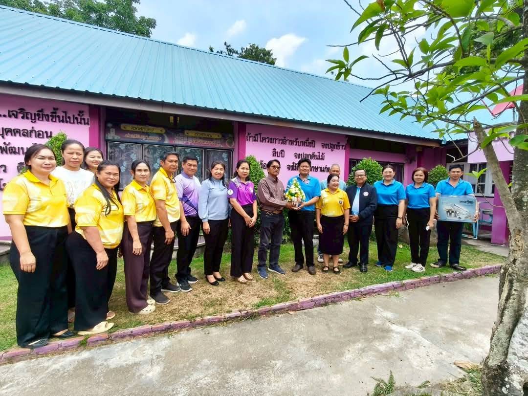 ร่วมให้การต้อนรับและแสดงความยินดีกับ นายธนวิชญ์ ดาษดา ครูศูนย์การเรียนรู้ ที่ได้ย้ายมาปฏิบัติหน้าที่ สกร.ระดับอำเภอไทรงาม