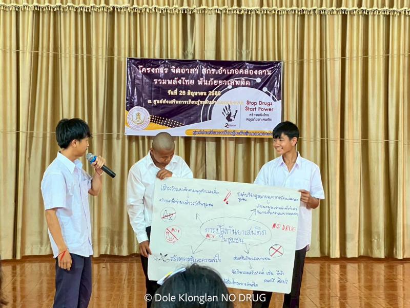 34. รณรงค์ต่อต้านยาเสพติด
