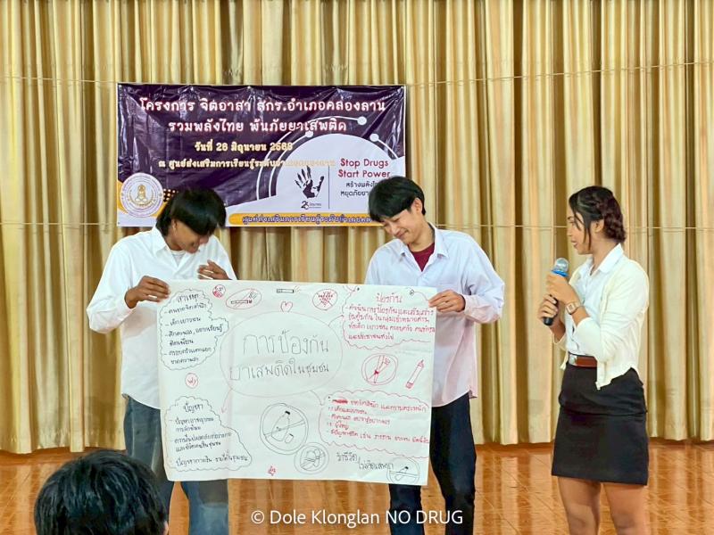 37. รณรงค์ต่อต้านยาเสพติด