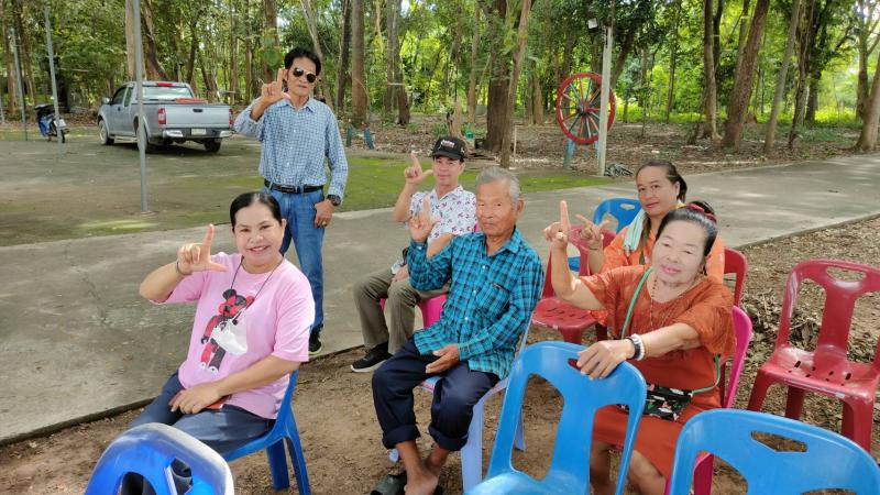 35. สกร.อำเภอบึงสามัคคี ประสานพลังเครือข่ายสาธารณสุข ร้อง เต้น เล่น กีฬา