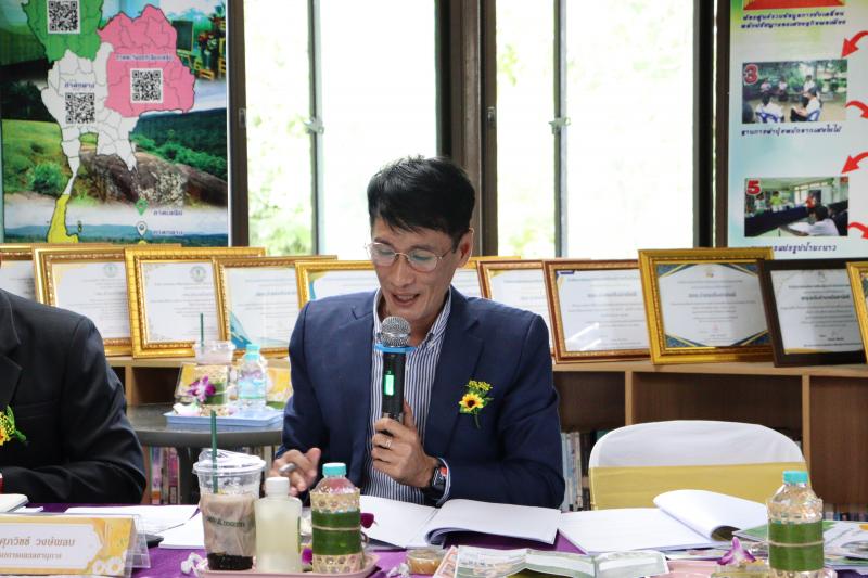 110. สกร.ระดับอำเภอบึงสามัคคี เข้ารับการประเมินสถานศึกษาพอเพียง