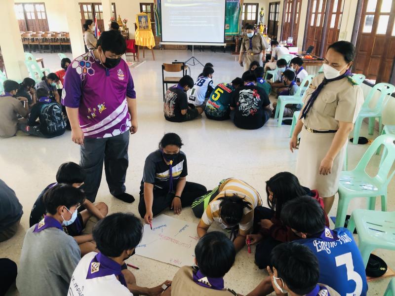 2. กิจกรรมวันที่ 1 โครงการฝึกอบรมลูกเสือจิตอาสาพระราชทาน กศน.อำเภอคลองขลุง