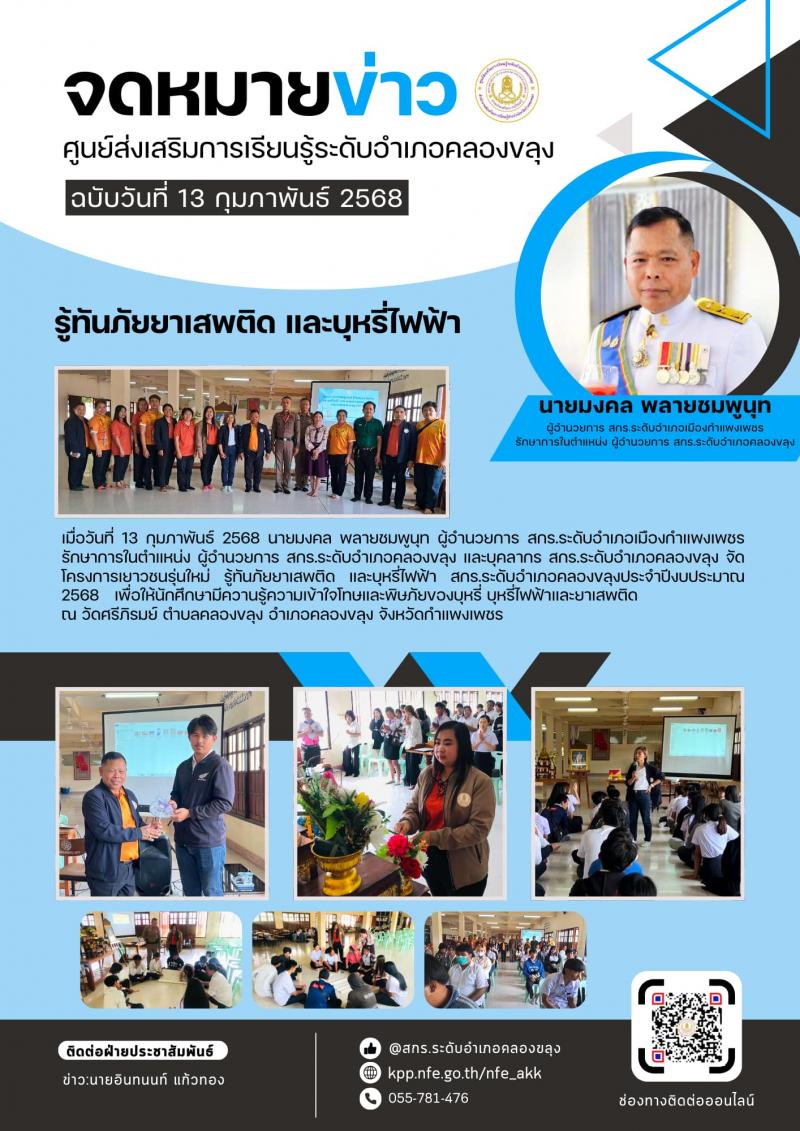 2. รู้ทันภัยยาเสพติด และบุหรี่ไฟฟ้า