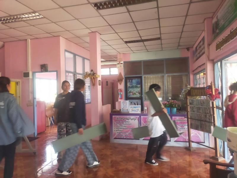 6. โครงการจิตอาสายุวกาชาดบำเพ็ญประโยชน์พัฒนาห้องสมุด ระยะที่2