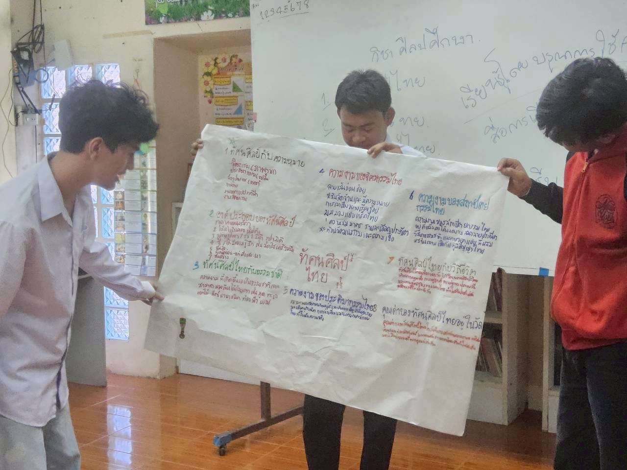 พบกลุ่มนักศึกษาเรียนรู้รายวิชาศิลปะ ทัศนศิลป์ ตำบลลานดอกไม้ตก 