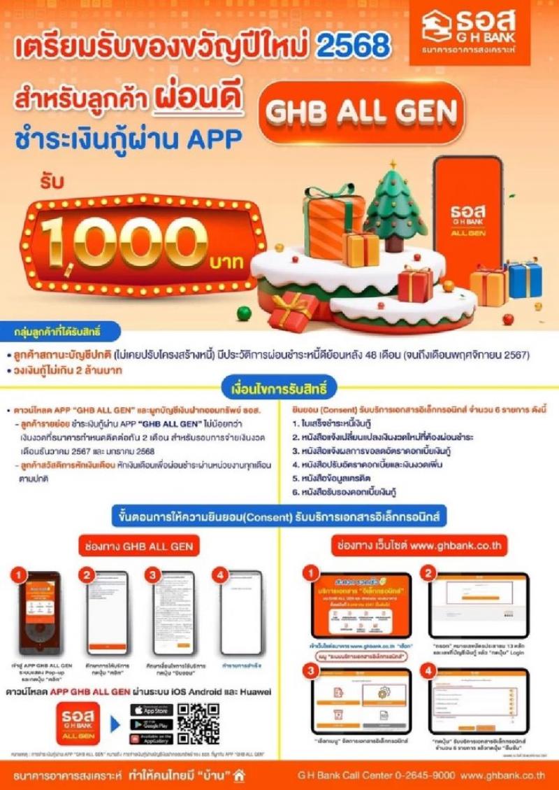 2. ข่าวธนาคารธอส. และธนาคารออมสิน มอบของขวัญปีใหม่ 2568