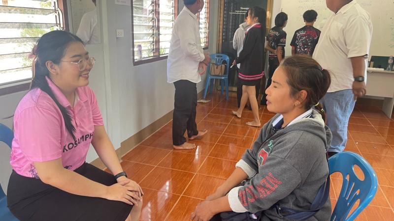 12. พบกลุ่มนักศึกษาตำบลเพชรชมภู เรียนรู้วิชาภาษาอังกฤษ เกมการศึกษา วันที่ 4 กุมภาพันธ์ 2568