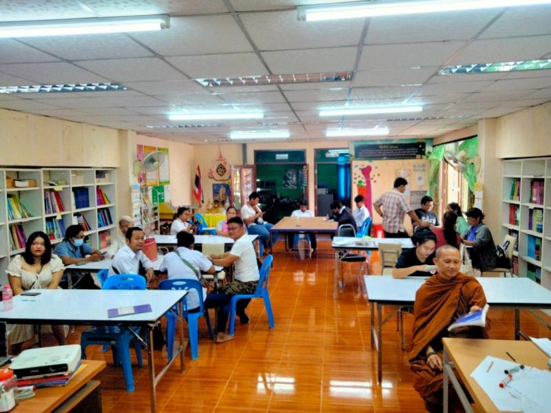 5. พบกลุ่มนักศึกษาตำบลลานดอกไม้ตก เพื่อประเมินวัดผลสัมฤทธิ์กลางภาค วันที่ 20 กุมภาพันธ์ 2568