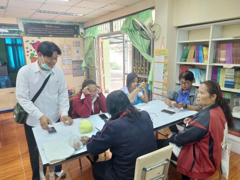 9. พบกลุ่มนักศึกษาตำบลลานดอกไม้ตก เพื่อประเมินวัดผลสัมฤทธิ์กลางภาค วันที่ 20 กุมภาพันธ์ 2568