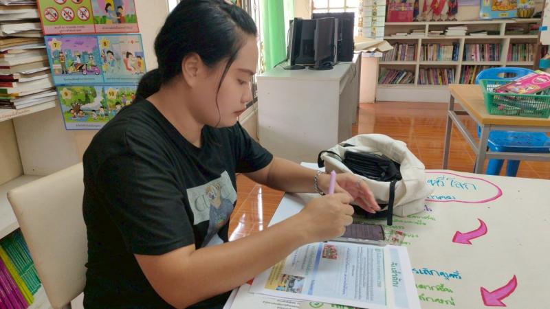 14. ส่งเสริมการอ่านเคลื่อนที่สู่บ้านหนังสือชุมชนจัดทำโบรชัวร์ประชาสัมพันธ์วันสำคัญภายในเดือนพฤษภาคม