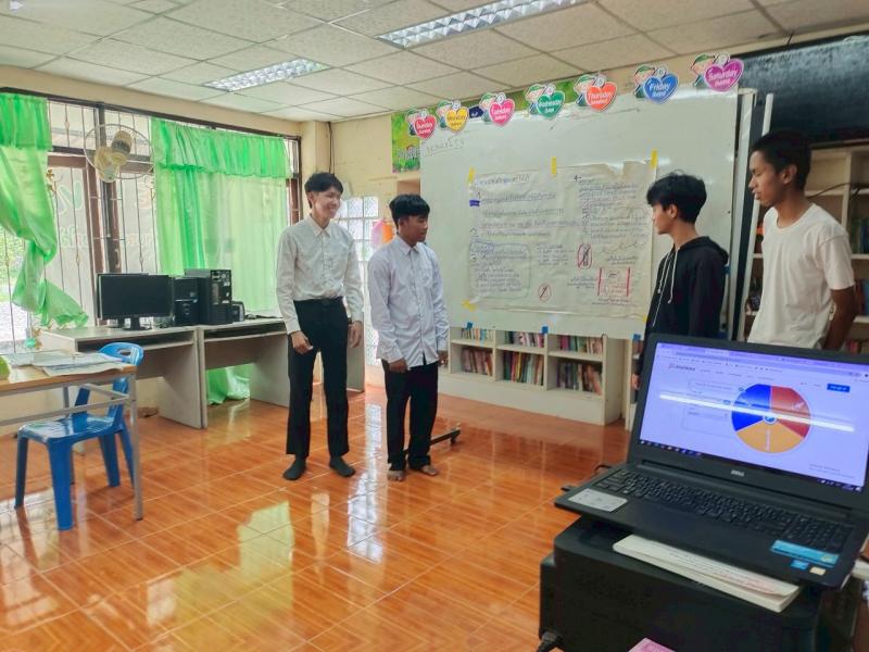 4. พบกลุ่มนักศึกษาลานดอกไม้ตก เพื่อเรียนรู้เกี่ยวกับเรื่องโทษ พิษภัยของบุหรี่ไฟฟ้า วันที่ 30 พฤษภาคม 2568