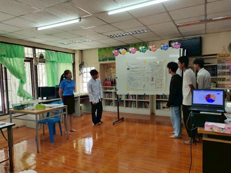 9. พบกลุ่มนักศึกษาลานดอกไม้ตก เพื่อเรียนรู้เกี่ยวกับเรื่องโทษ พิษภัยของบุหรี่ไฟฟ้า วันที่ 30 พฤษภาคม 2568