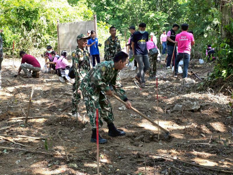 10. เข้าร่วมกิจกรรมโครงการปลูกป่าเฉลิมพระเกียรติ องค์การบริหารส่วนตำบลเพชรชมภู อำเภอโกสัมพันคร