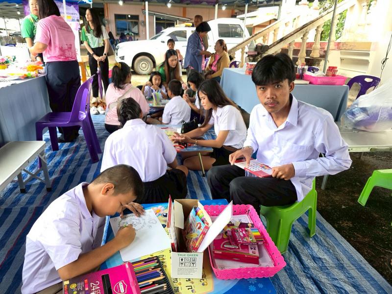 10. กิจกรรมโครงการพัฒนาห้องสมุดเคลื่อนที่ วัดเนินกรวด วันที่ 22 กรกฎาคม 2568