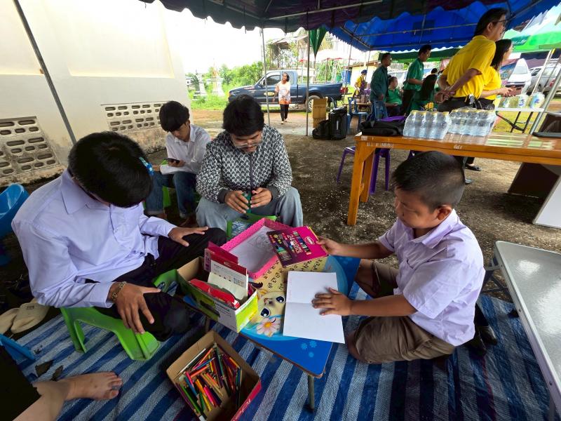 14. กิจกรรมโครงการพัฒนาห้องสมุดเคลื่อนที่ วัดเนินกรวด วันที่ 22 กรกฎาคม 2568