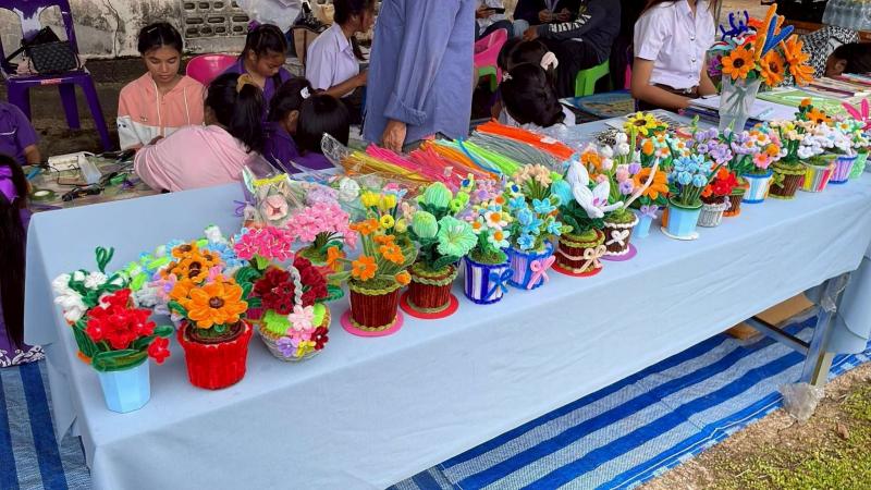 17. กิจกรรมโครงการพัฒนาห้องสมุดเคลื่อนที่ วัดเนินกรวด วันที่ 22 กรกฎาคม 2568