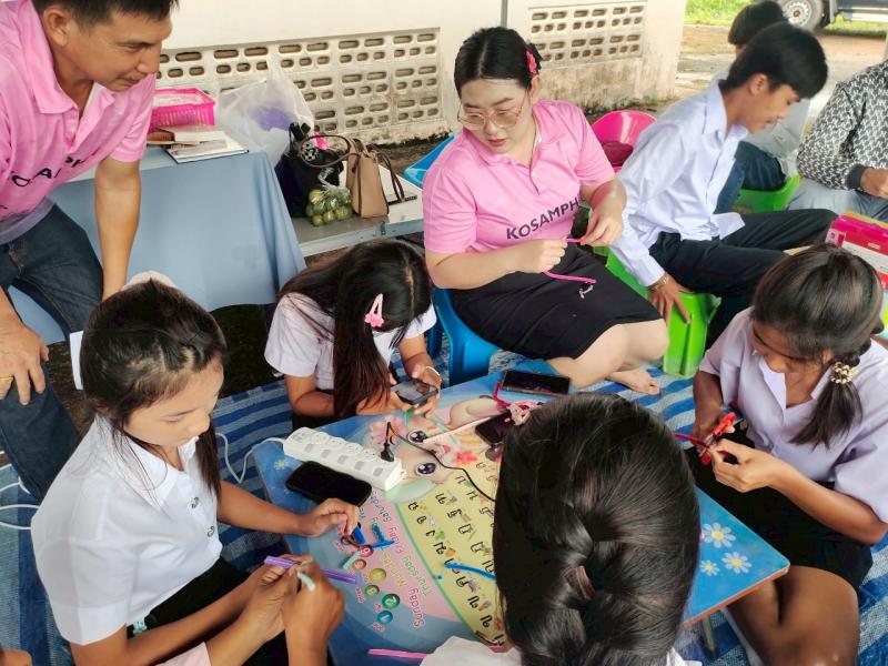 27. กิจกรรมโครงการพัฒนาห้องสมุดเคลื่อนที่ วัดเนินกรวด วันที่ 22 กรกฎาคม 2568