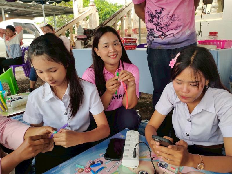 46. กิจกรรมโครงการพัฒนาห้องสมุดเคลื่อนที่ วัดเนินกรวด วันที่ 22 กรกฎาคม 2568