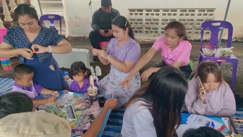 87. กิจกรรมโครงการพัฒนาห้องสมุดเคลื่อนที่ วัดเนินกรวด วันที่ 22 กรกฎาคม 2568