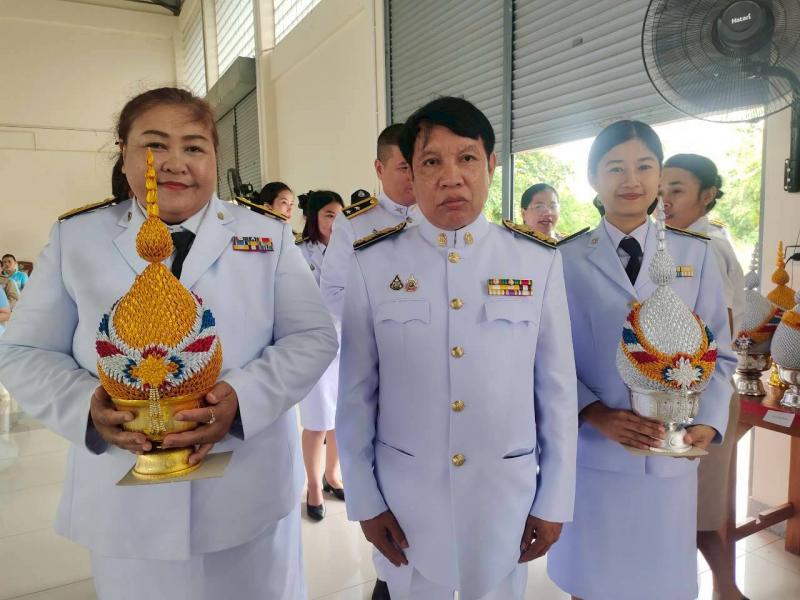 9. ร่วมพิธีถวายเครื่องราชสักการะ วางพานพุ่ม จุดเทียนถวายพระพรชัยมงคล วันแม่แห่งชาติ วันที่ 12 สิงหาคม 2568