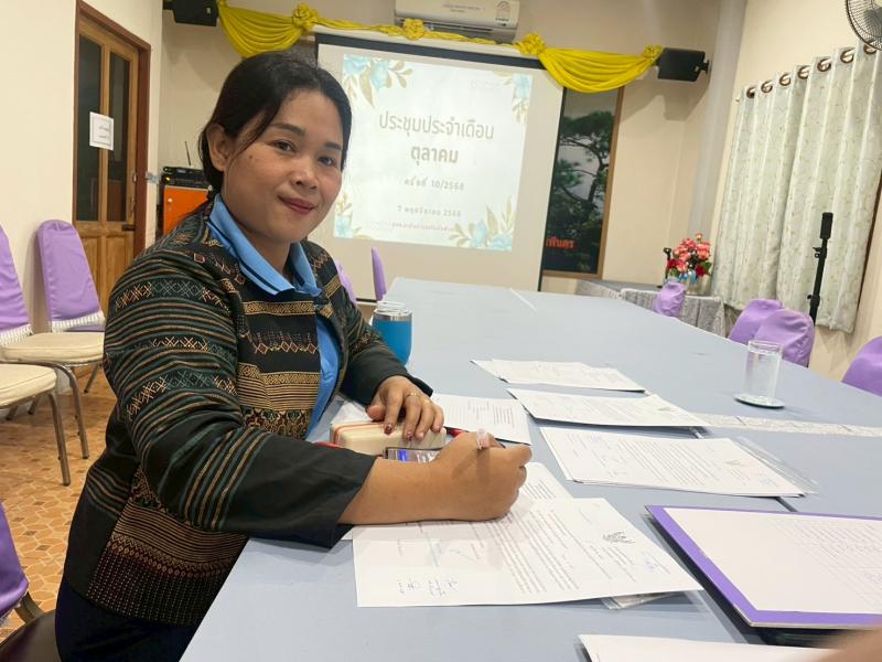 6. เข้าร่วมการประชุมประจำเดือนตุลาคม ครั้งที่ 10 ปีการศึกษา พ.ศ.2568 