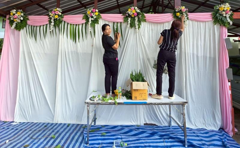 12. จัดสถานที่เพื่อจัดกิจกรรมปัจฉิมนิเทศนักศึกษาผู้สำเร็จการศึกษา วันที่ 12 พฤศจิกายน 2568