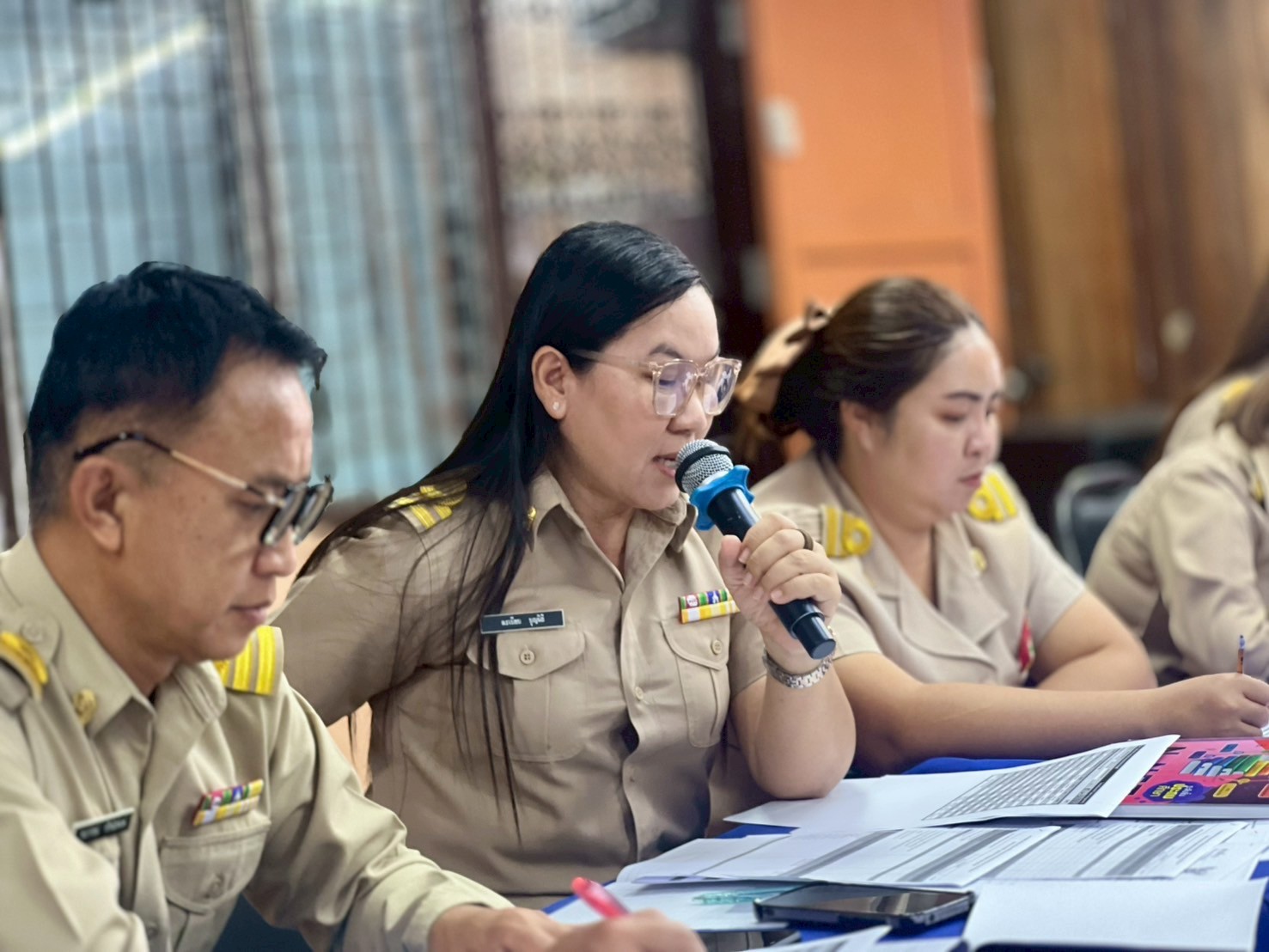 ประชุมประจำเดือน ครู บุคลากร สกร.ระดับอำเภอขาณุวรลักษบุรี ประจำเดือนสิงหาคม