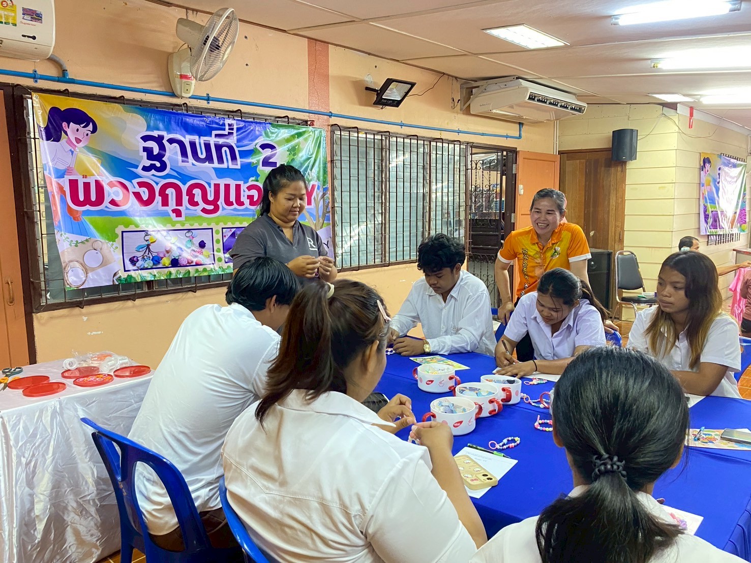โครงการส่งเสริม การเรียนรู้พัฒนาท้กษะอาชีพ สำหรับนักศึกษา สกร.ระดับอำเภอขาณุวรลักษบุรี 