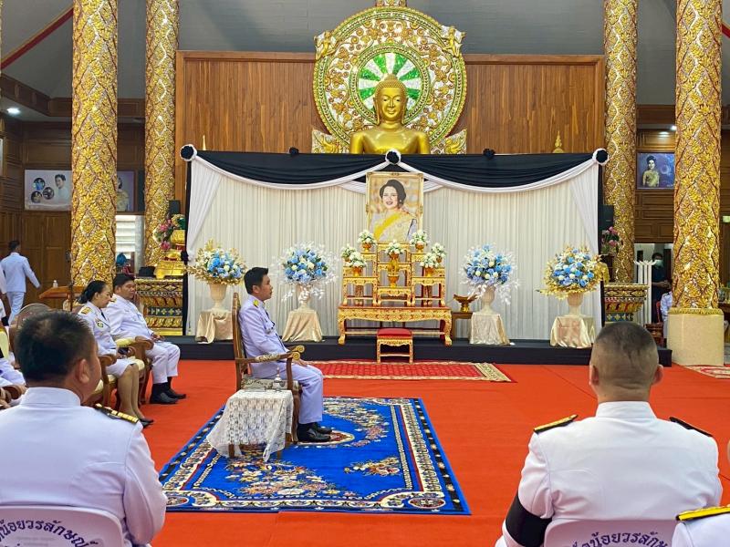 6. เข้าร่วมพิธีบำเพ็ญกุศลทักษิณานุประทานอุทิศถวายพระราชกุศล เมื่อเสด็จสวรรคตครบสตมวาร (100 วัน) 