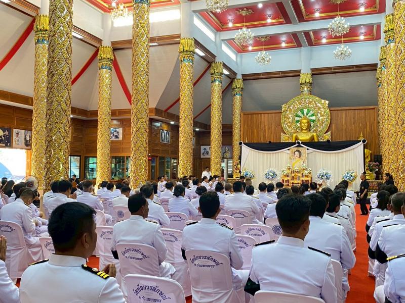 7. เข้าร่วมพิธีบำเพ็ญกุศลทักษิณานุประทานอุทิศถวายพระราชกุศล เมื่อเสด็จสวรรคตครบสตมวาร (100 วัน) 
